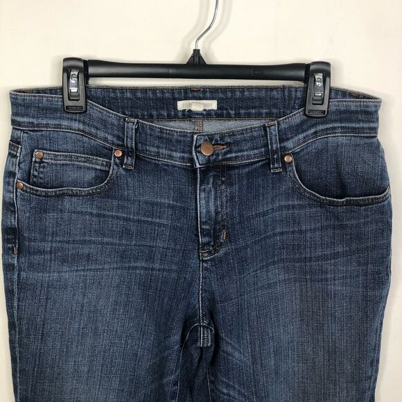 Eileen Fisher High Rise Straight Ankle Jeans - Picture 2 of 5